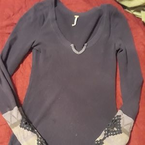 Free People Cuffed Thermal ASO Nina Dobrev